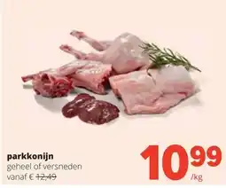 Spar parkkonijn aanbieding