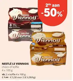 Spar NESTLÉ LE VIENNOIS koffie 4 x 100 g aanbieding