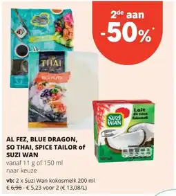 Spar Suzi Wan kokosmelk 200 ml aanbieding