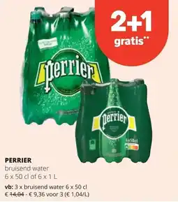 Spar PERRIER bruisend water 6 x 50 cl aanbieding