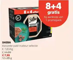 Spar SHEBA klassieke paté traiteur selectie aanbieding