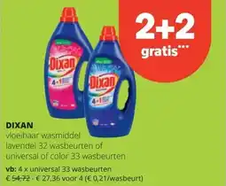 Spar DIXAN universal 33 wasbeurten aanbieding