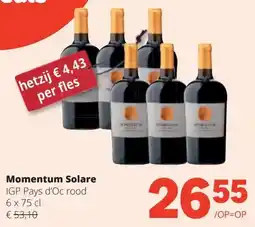 Spar Momentum Solare IGP Pays d'Oc rood 6 x 75 cl aanbieding