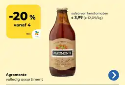 Bio Planet Agromonte salsa van kerstomaten aanbieding