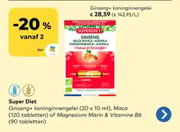 Bio Planet Super diet ginseng+ koninginnengelei aanbieding