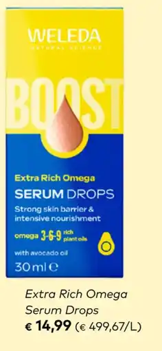 Bio Planet Weleda extra rich omega serum drops aanbieding