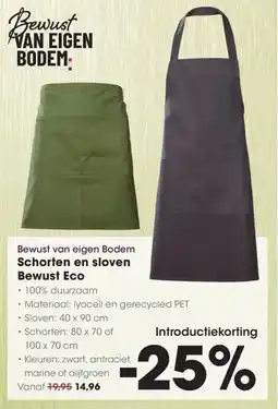Hanos Bewust van eigen bodem schorten en sloven bewust eco aanbieding