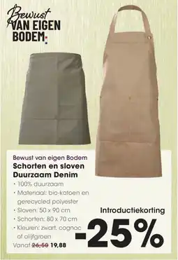 Hanos Bewust van eigen Bodem Schorten en sloven Duurzaam Denim aanbieding
