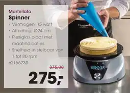 Hanos Martellato Spinner aanbieding