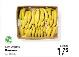 Hanos I am organic banaan aanbieding
