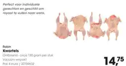 Hanos Robin Kwartels aanbieding