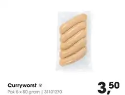 Hanos Curryworst aanbieding
