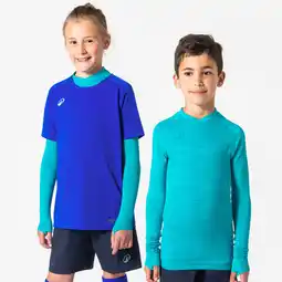 Decathlon Thermoshirt met lange mouwen voor kinderen Keepdry 500 turquoise aanbieding
