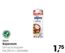 Hanos Alpro Sojaroom aanbieding