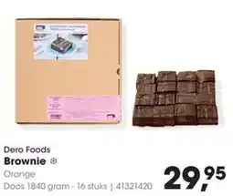 Hanos Dero Foods Brownie aanbieding