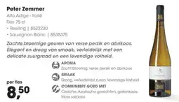 Hanos Peter Zemmer aanbieding