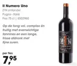 Hanos Il Numero Uno ZIN zinfandel aanbieding