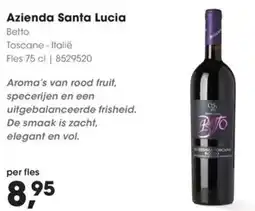 Hanos Azienda Santa Lucia aanbieding