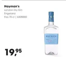Hanos Hayman's London Dry Gin aanbieding