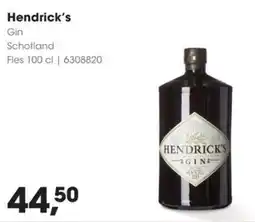 Hanos Hendrick's Gin aanbieding
