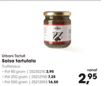 Hanos Urbani Tartufi Salsa tartufata aanbieding