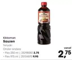 Hanos Kikkoman Sauzen Teriyaki aanbieding