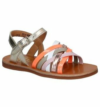 Pom d&aposApi Plaguette Lux Gouden Sandalen