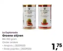 Hanos La Explanada Groene olijven aanbieding