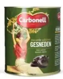 Hanos Carbonell Zwarte olijven - gesneden aanbieding