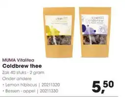 Hanos MUMA Vitalitea Coldbrew thee aanbieding