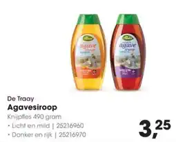 Hanos De Traay Agavesiroop aanbieding