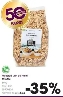 Hanos Meesters van de Halm Muesli aanbieding