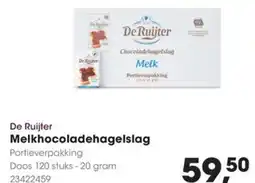 Hanos De Ruijter Melkhocoladehagelslag aanbieding