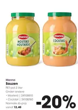 Hanos Manna Sauzen aanbieding