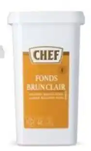 Hanos Chef bruine fond helder aanbieding