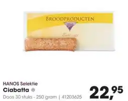 Hanos Hanos selektie ciabatta aanbieding