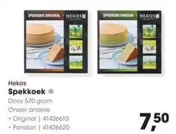 Hanos Hekos Spekkoek aanbieding