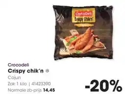 Hanos Crocodeli Crispy chik'n Cajun aanbieding