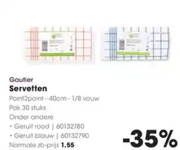 Hanos Gautier Servetten aanbieding