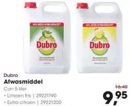 Hanos Dubro Afwasmiddel aanbieding