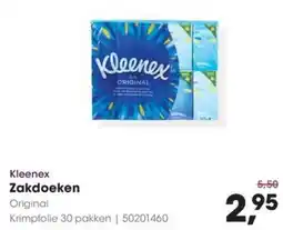 Hanos Kleenex Zakdoeken Original aanbieding