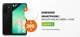 Expert Samsung smartphone galaxy A26 5G 128GB + case aanbieding