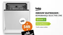 Expert Beko inbouw vaatwasser | selective line BDIN38640Q2 aanbieding