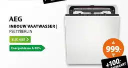 Expert AEG Inbouw vaatwasser | FSE77BERLIN aanbieding