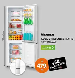 Expert Hisense Koel-vriescombinatie | RB329N4AWE aanbieding