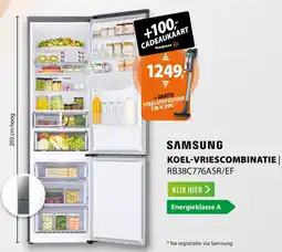 Expert Samsung koel-vriescombinatie RB38C776ASR/EF aanbieding