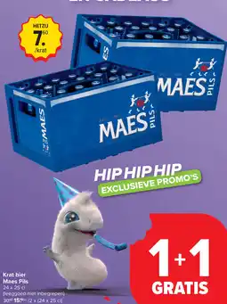 Carrefour Maes Pils Krat bier aanbieding