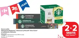 Carrefour Gamma koffie Starbucks by Nespresso®, Starbucks by Nescafé® Dolce Gusto® en koffiebonen Starbucks aanbieding