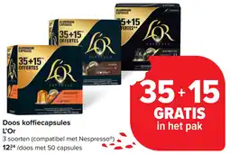 Carrefour L'Or Doos koffiecapsules aanbieding