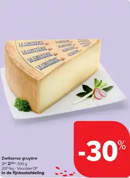 Carrefour Zwitserse gruyère aanbieding